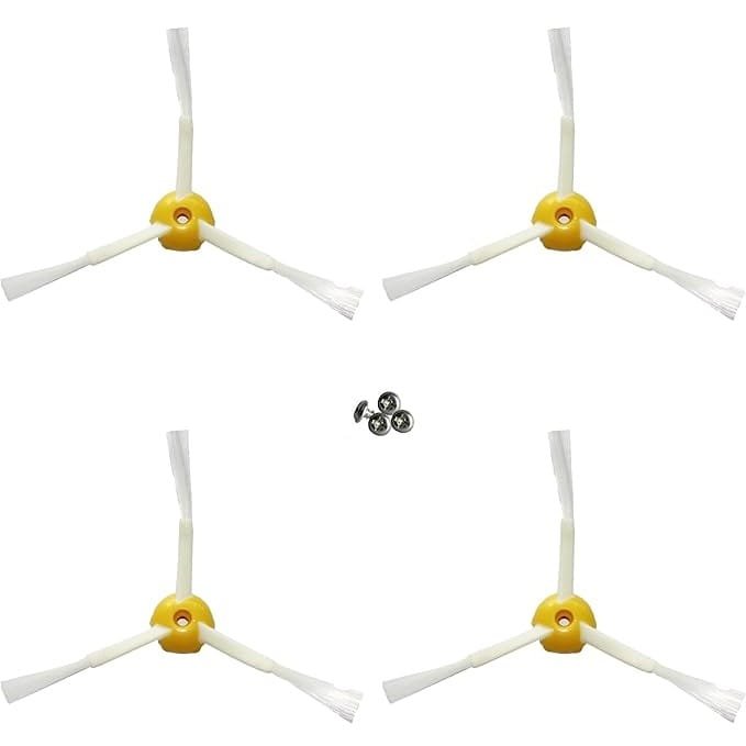MIRTUX Kit de 4 Cepillos Laterales Compatible con Roomba Serie 500, 600 y 700