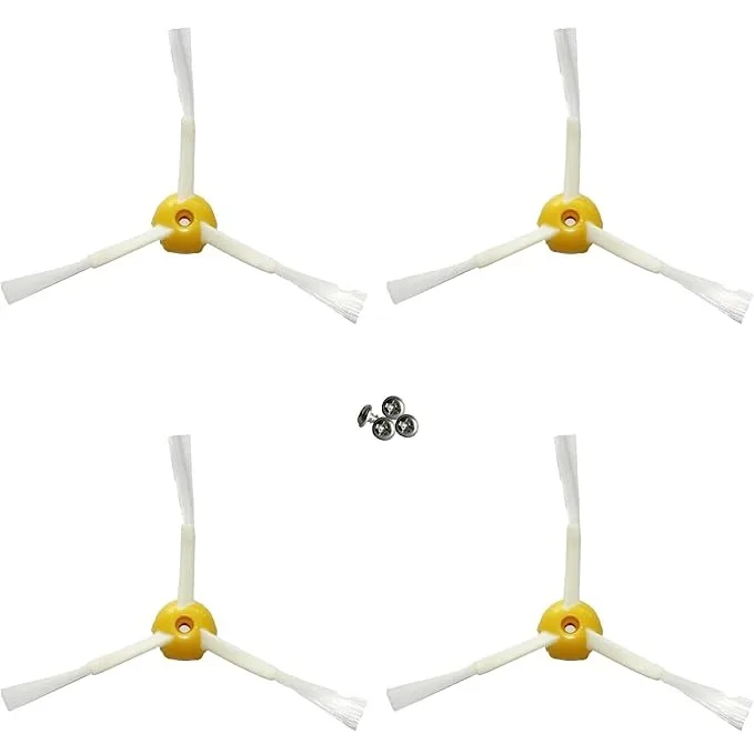 MIRTUX Kit de 4 Cepillos Laterales Compatible con Roomba Serie 500, 600 y 700