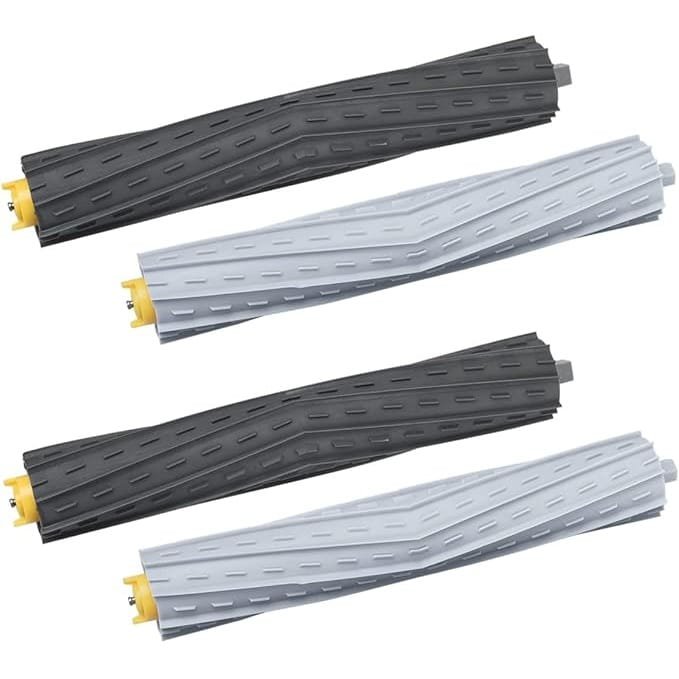 DrRobor 2 Set Cepillos de Goma de Repuesto para iRobot Roomba 800