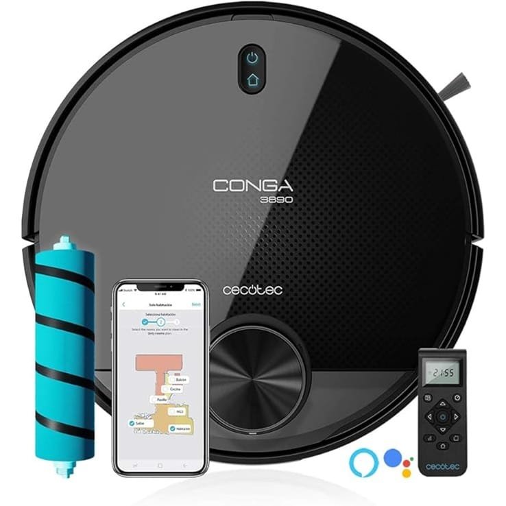 Cecotec Robot Aspirador y Fregasuelos Conga 3890 Ultra