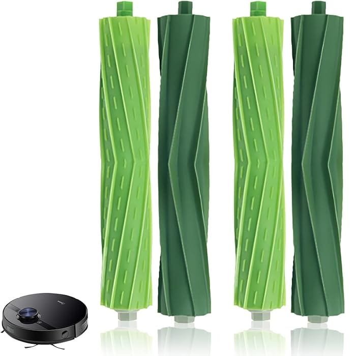 4 Piezas Cepillos Goma de Repuesto compatible con Roomba i7