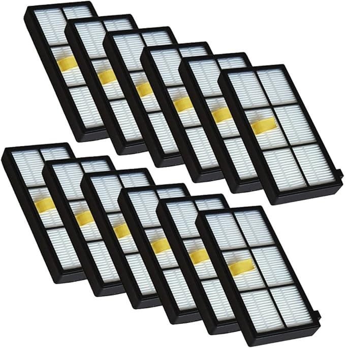 YanBan 12 Uds Filtro HEPA Compatible con iRobot 800/900 Series