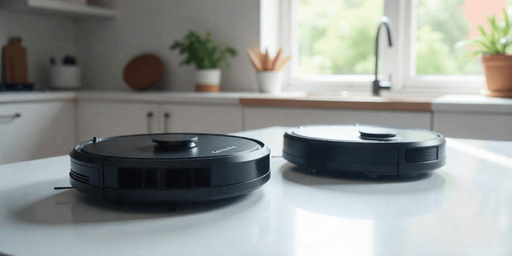 robot aspirador con láser